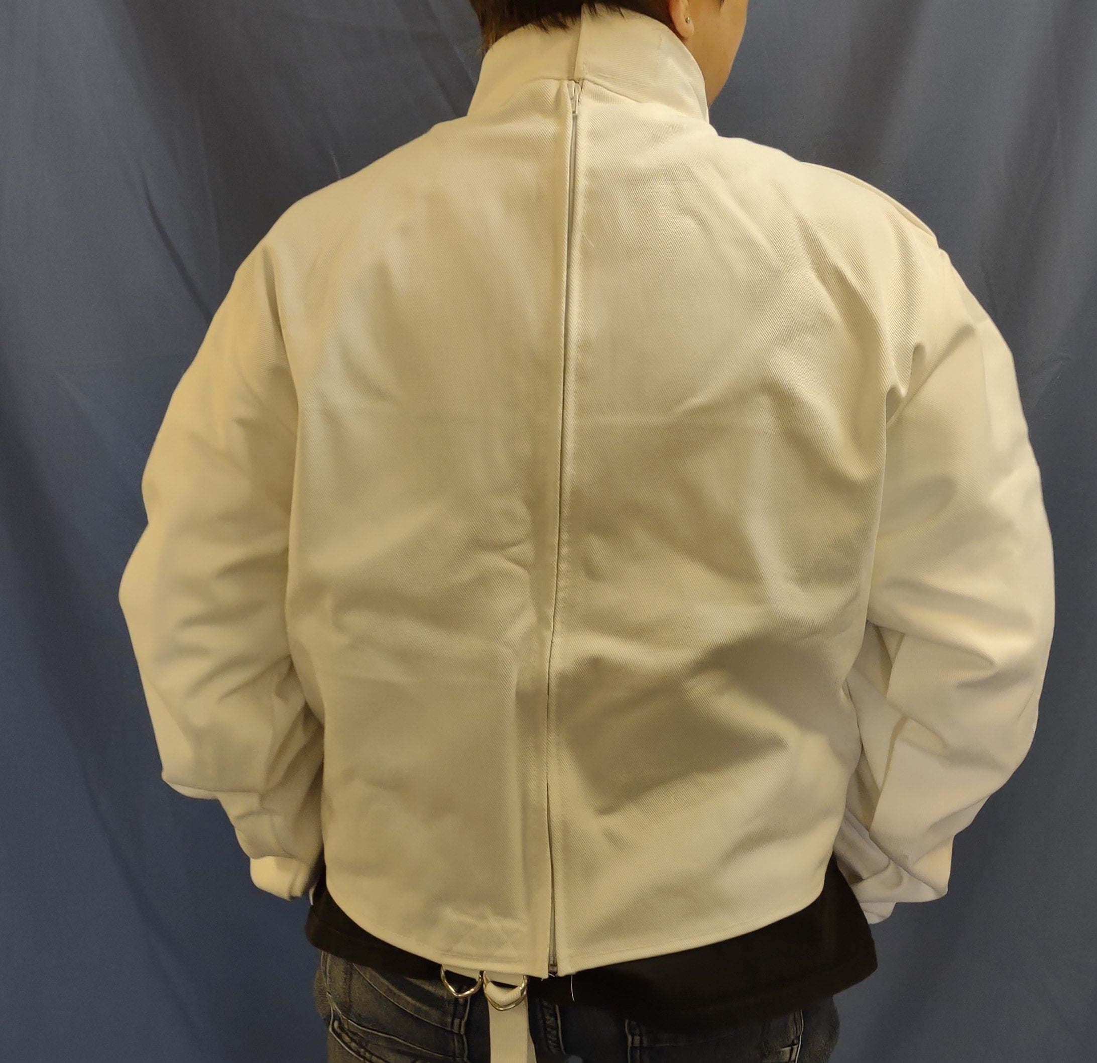 ジャケット・アウター BACK CURTAIN OPEN HS JACKET JXQXHCFS Hip Hop Jacket Men High Street Patchwork Color